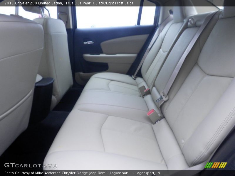 True Blue Pearl / Black/Light Frost Beige 2013 Chrysler 200 Limited Sedan