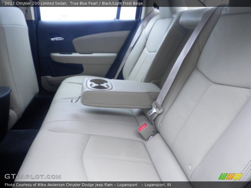 True Blue Pearl / Black/Light Frost Beige 2013 Chrysler 200 Limited Sedan
