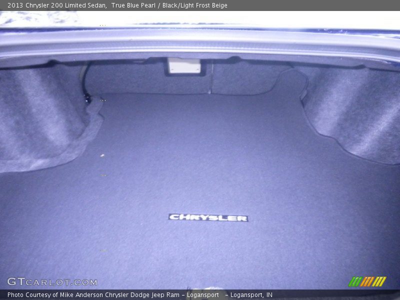 True Blue Pearl / Black/Light Frost Beige 2013 Chrysler 200 Limited Sedan