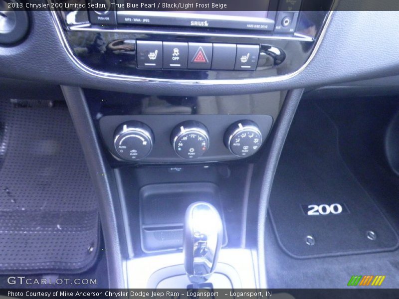 True Blue Pearl / Black/Light Frost Beige 2013 Chrysler 200 Limited Sedan