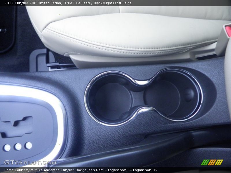 True Blue Pearl / Black/Light Frost Beige 2013 Chrysler 200 Limited Sedan