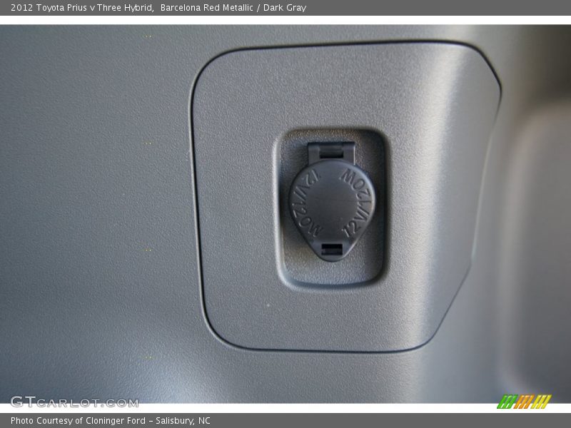 Barcelona Red Metallic / Dark Gray 2012 Toyota Prius v Three Hybrid