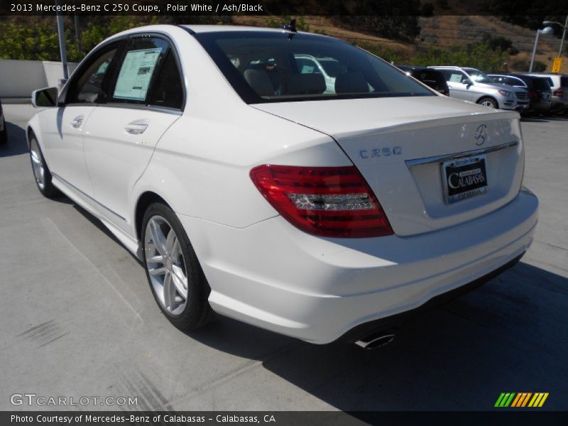 Polar White / Ash/Black 2013 Mercedes-Benz C 250 Coupe
