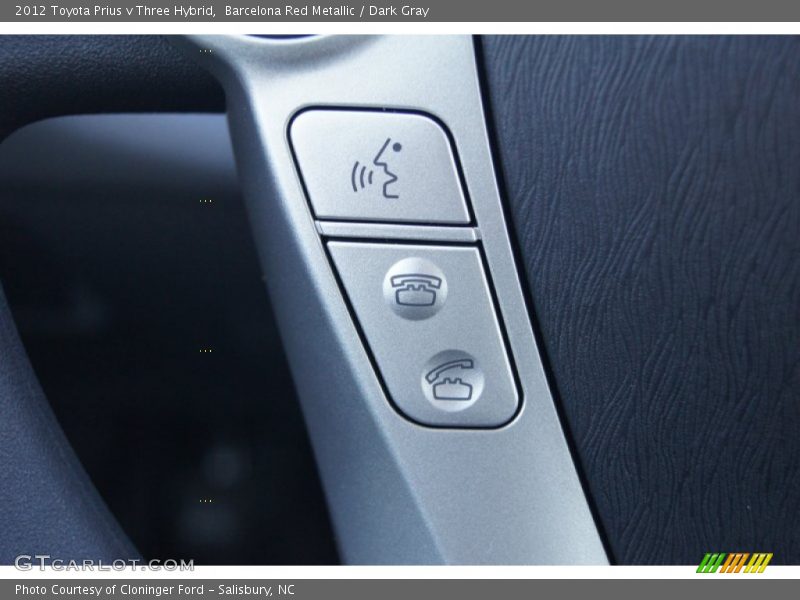 Controls of 2012 Prius v Three Hybrid