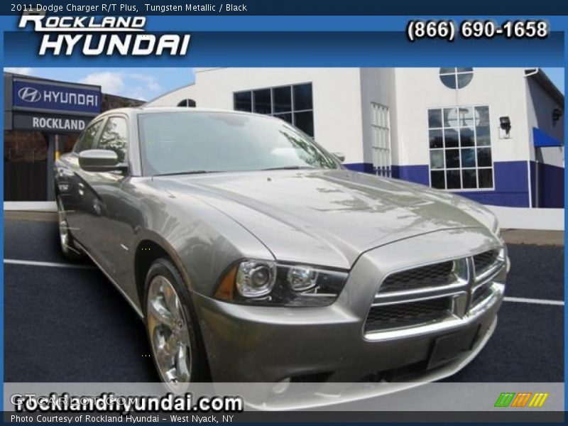 Tungsten Metallic / Black 2011 Dodge Charger R/T Plus