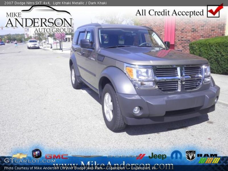 Light Khaki Metallic / Dark Khaki 2007 Dodge Nitro SXT 4x4