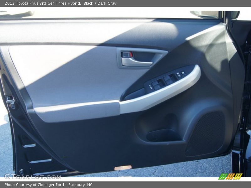 Black / Dark Gray 2012 Toyota Prius 3rd Gen Three Hybrid
