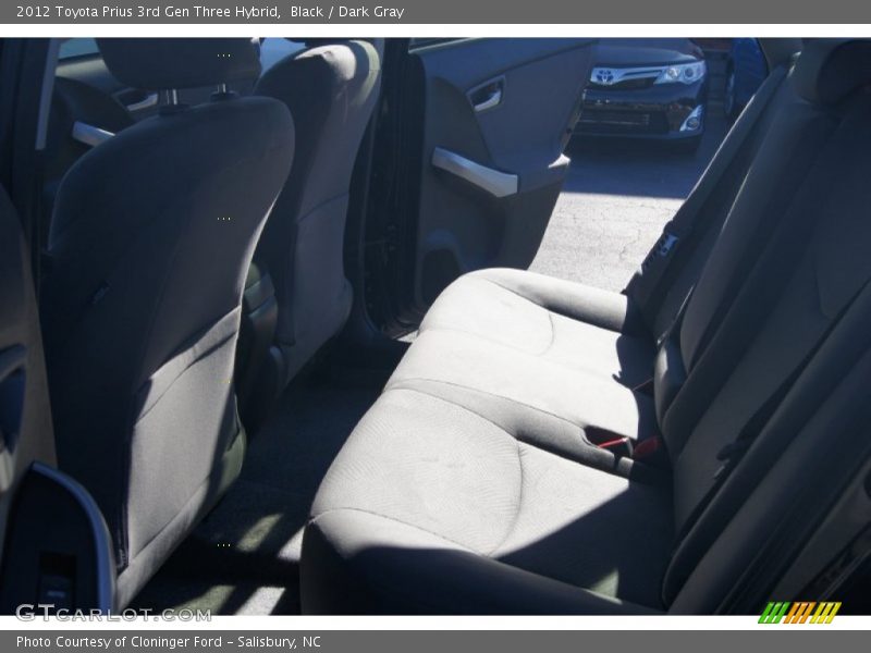 Black / Dark Gray 2012 Toyota Prius 3rd Gen Three Hybrid
