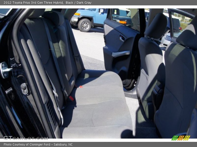 Black / Dark Gray 2012 Toyota Prius 3rd Gen Three Hybrid