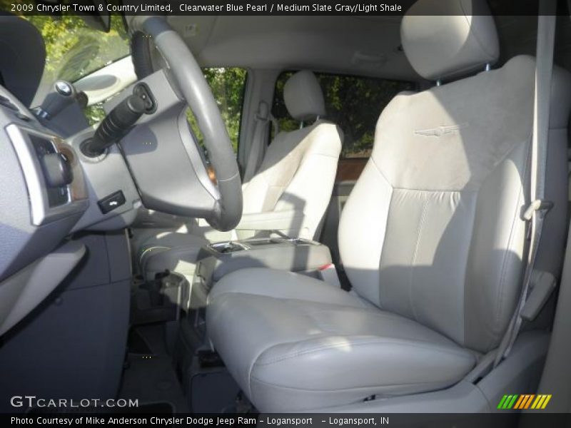 Clearwater Blue Pearl / Medium Slate Gray/Light Shale 2009 Chrysler Town & Country Limited