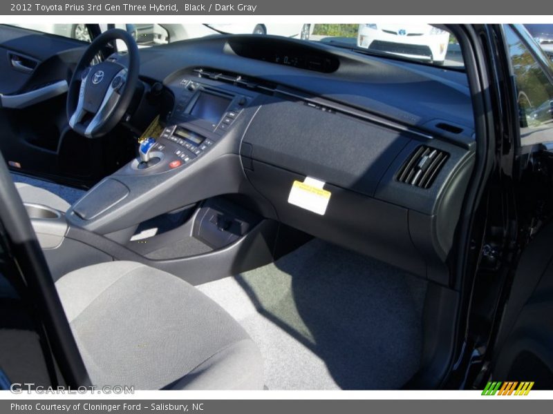 Black / Dark Gray 2012 Toyota Prius 3rd Gen Three Hybrid