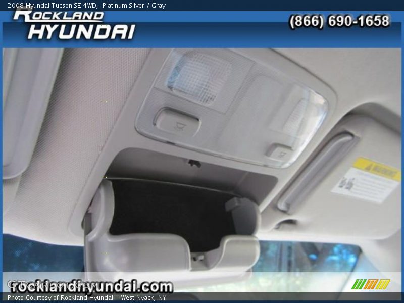 Platinum Silver / Gray 2008 Hyundai Tucson SE 4WD