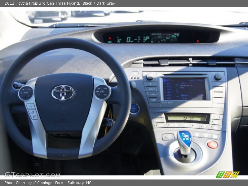 Black / Dark Gray 2012 Toyota Prius 3rd Gen Three Hybrid