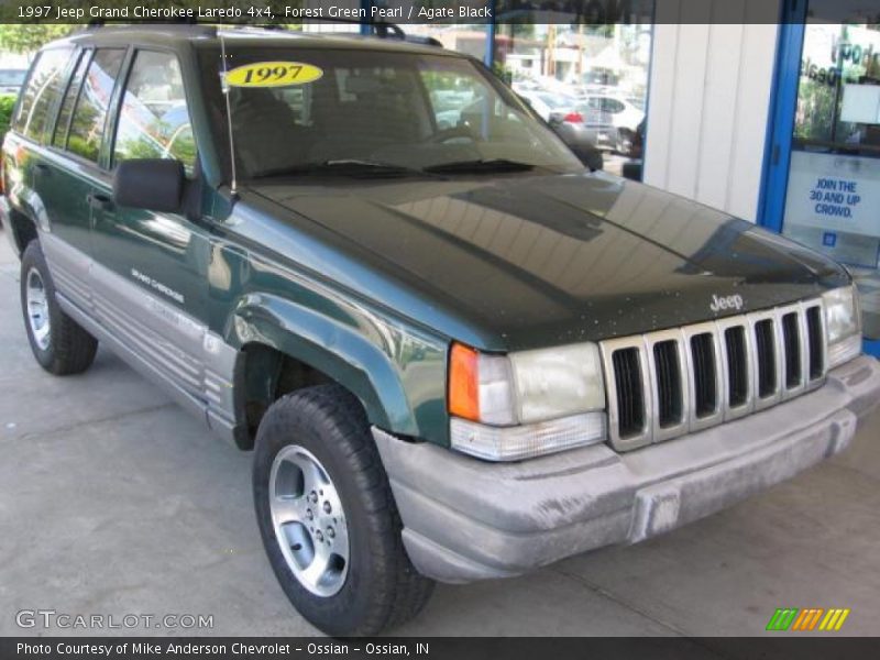 Forest Green Pearl / Agate Black 1997 Jeep Grand Cherokee Laredo 4x4