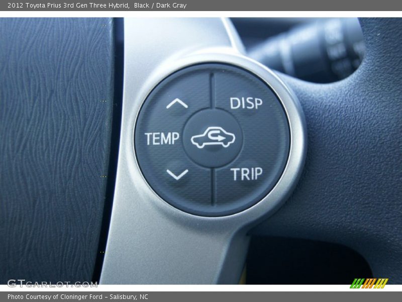 Black / Dark Gray 2012 Toyota Prius 3rd Gen Three Hybrid