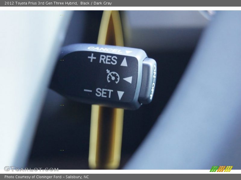 Black / Dark Gray 2012 Toyota Prius 3rd Gen Three Hybrid
