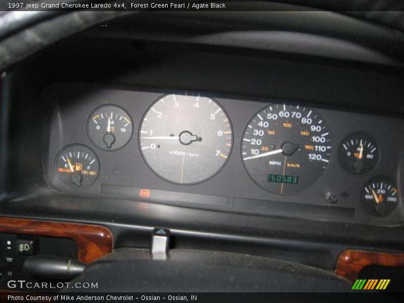 Forest Green Pearl / Agate Black 1997 Jeep Grand Cherokee Laredo 4x4