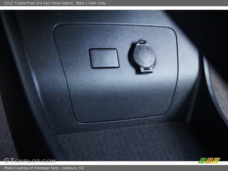 Black / Dark Gray 2012 Toyota Prius 3rd Gen Three Hybrid