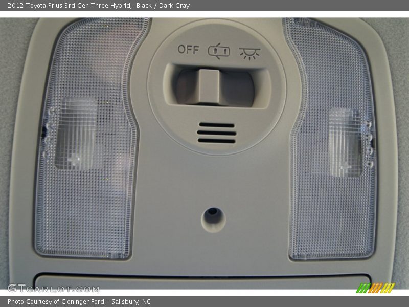 Black / Dark Gray 2012 Toyota Prius 3rd Gen Three Hybrid