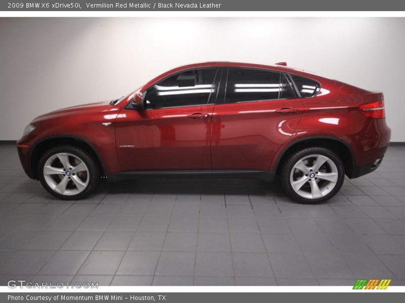  2009 X6 xDrive50i Vermilion Red Metallic