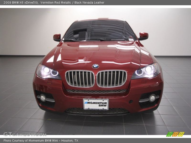 Vermilion Red Metallic / Black Nevada Leather 2009 BMW X6 xDrive50i