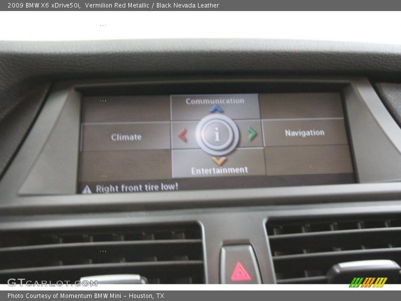 Vermilion Red Metallic / Black Nevada Leather 2009 BMW X6 xDrive50i