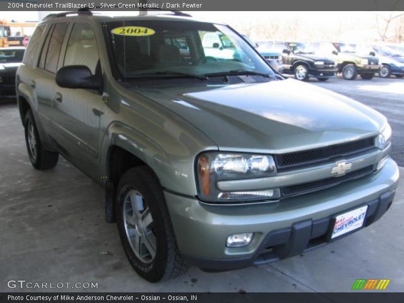 Silver Green Metallic / Dark Pewter 2004 Chevrolet TrailBlazer LS