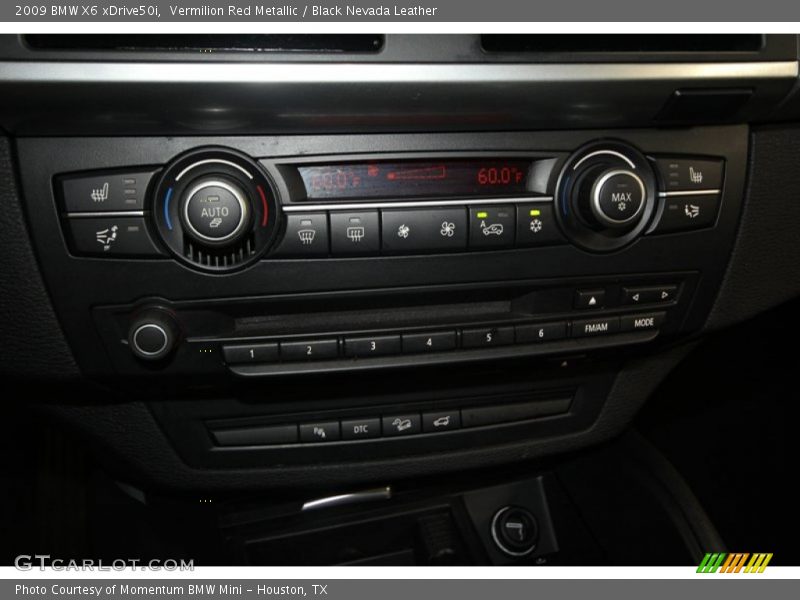 Vermilion Red Metallic / Black Nevada Leather 2009 BMW X6 xDrive50i