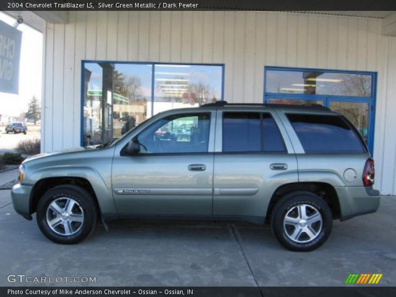 Silver Green Metallic / Dark Pewter 2004 Chevrolet TrailBlazer LS