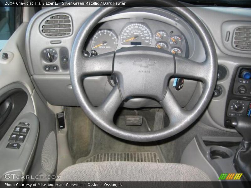 Silver Green Metallic / Dark Pewter 2004 Chevrolet TrailBlazer LS