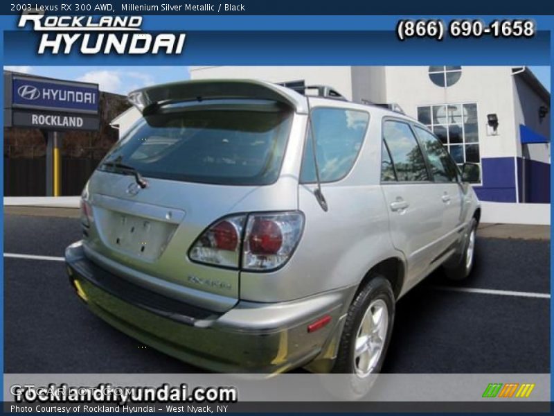 Millenium Silver Metallic / Black 2003 Lexus RX 300 AWD