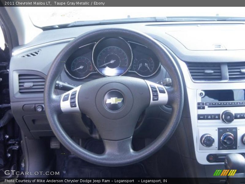 Taupe Gray Metallic / Ebony 2011 Chevrolet Malibu LT