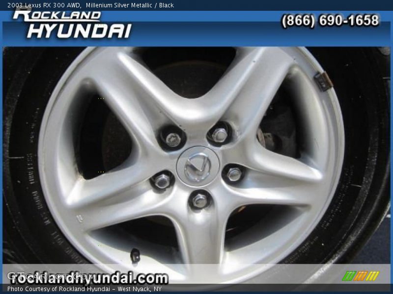 Millenium Silver Metallic / Black 2003 Lexus RX 300 AWD