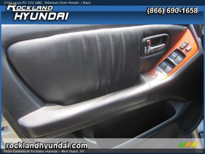 Millenium Silver Metallic / Black 2003 Lexus RX 300 AWD