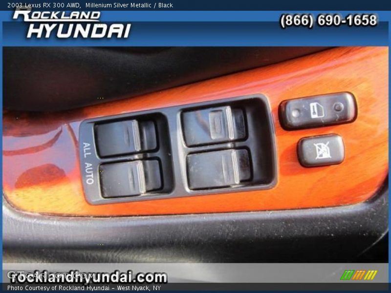 Millenium Silver Metallic / Black 2003 Lexus RX 300 AWD