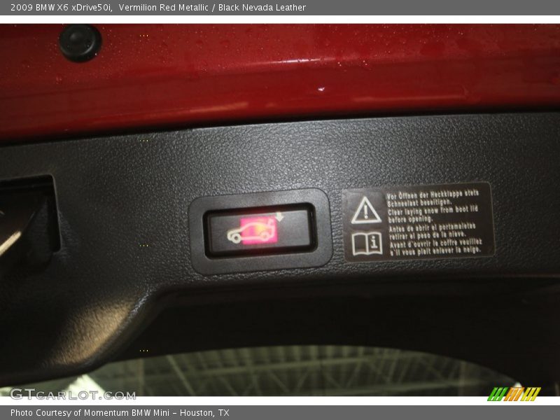 Vermilion Red Metallic / Black Nevada Leather 2009 BMW X6 xDrive50i