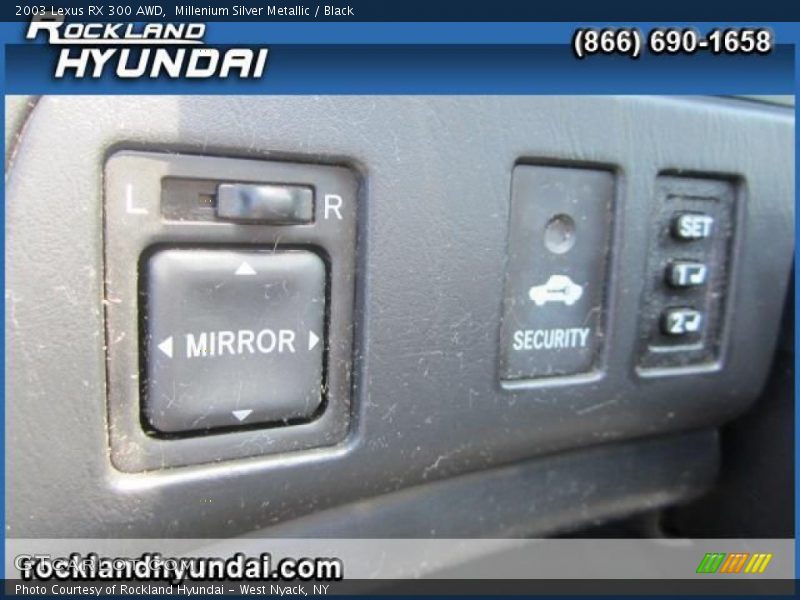 Millenium Silver Metallic / Black 2003 Lexus RX 300 AWD