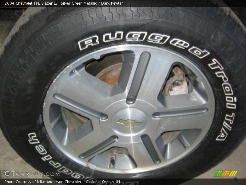 Silver Green Metallic / Dark Pewter 2004 Chevrolet TrailBlazer LS