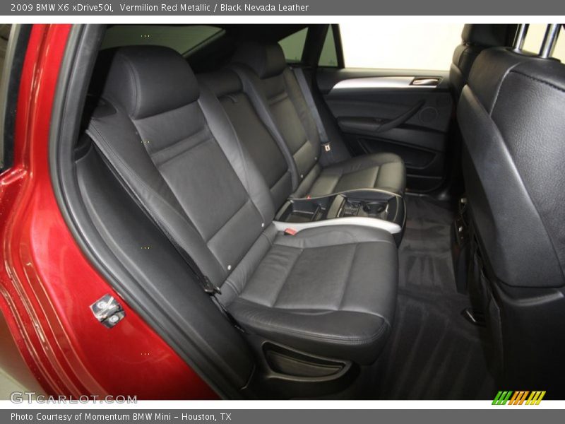 Vermilion Red Metallic / Black Nevada Leather 2009 BMW X6 xDrive50i