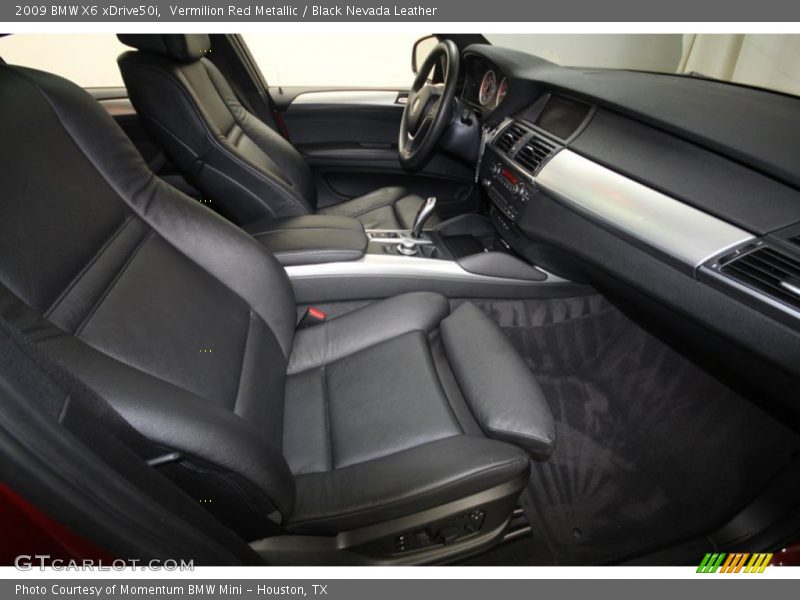 Vermilion Red Metallic / Black Nevada Leather 2009 BMW X6 xDrive50i