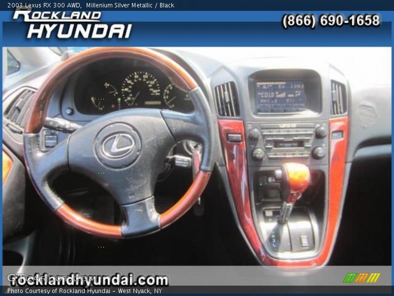 Millenium Silver Metallic / Black 2003 Lexus RX 300 AWD