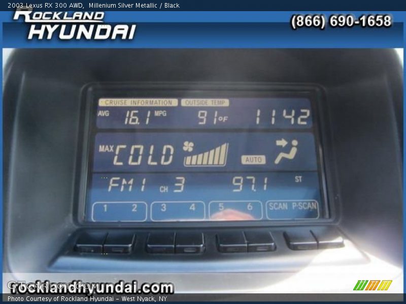 Millenium Silver Metallic / Black 2003 Lexus RX 300 AWD