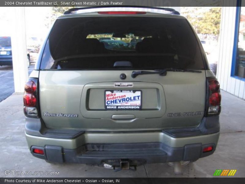 Silver Green Metallic / Dark Pewter 2004 Chevrolet TrailBlazer LS