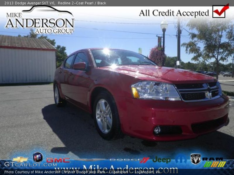 Redline 2-Coat Pearl / Black 2013 Dodge Avenger SXT V6