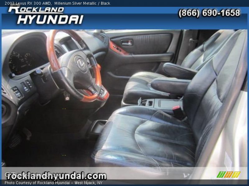 Millenium Silver Metallic / Black 2003 Lexus RX 300 AWD