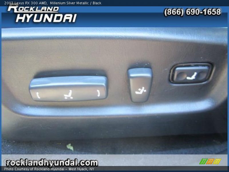 Millenium Silver Metallic / Black 2003 Lexus RX 300 AWD