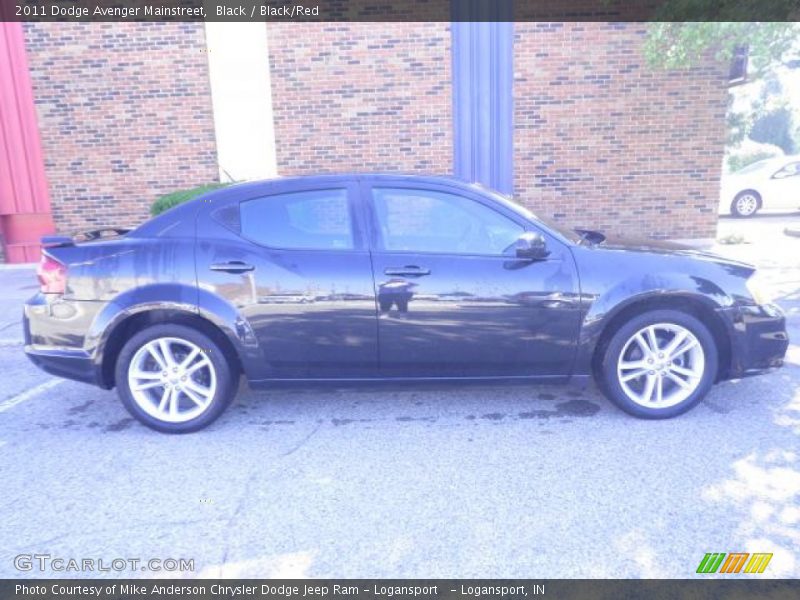 Black / Black/Red 2011 Dodge Avenger Mainstreet