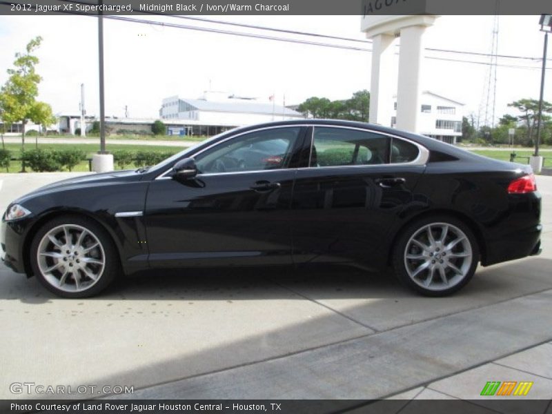 Midnight Black / Ivory/Warm Charcoal 2012 Jaguar XF Supercharged