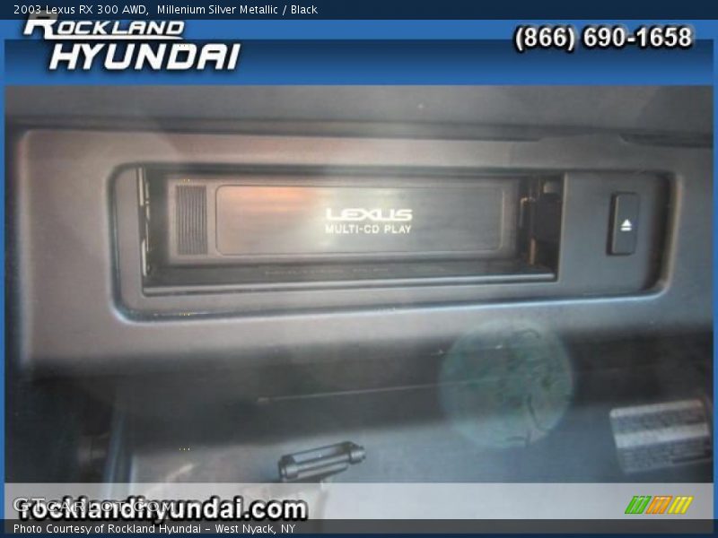 Millenium Silver Metallic / Black 2003 Lexus RX 300 AWD