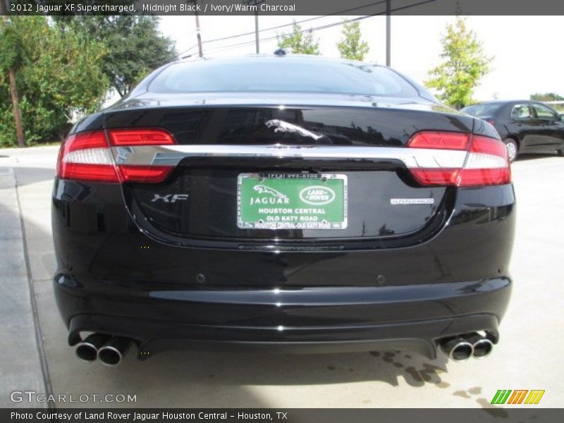 Midnight Black / Ivory/Warm Charcoal 2012 Jaguar XF Supercharged